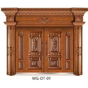 Double Big Size Security Metal Copper Door