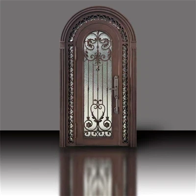 Are security steel alloy copper metal doors customizable in terms of design?