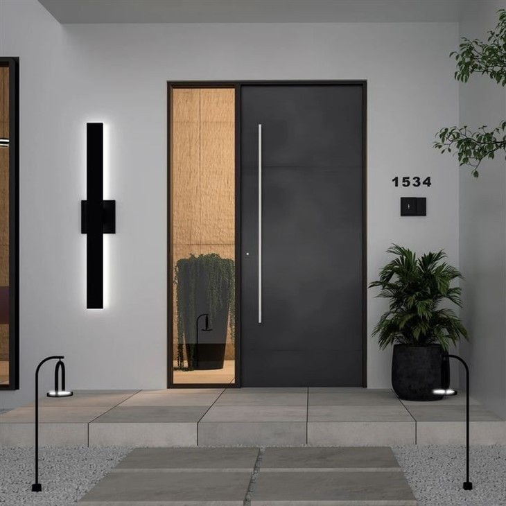 Safety Exterior Door with Black Color