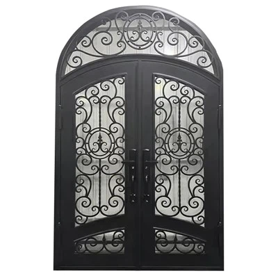 Can window wrought iron front doors be customized?